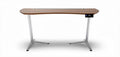Electric standing desk with wood surface and adjustable height 150 x 70 x 75cm