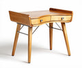 Wooden desk with two drawers and metal legs 80 x 50 x 75cm