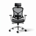Ergonomic office chair with mesh back and adjustable lumbar support 60 x 60 x 120cm